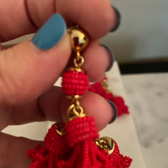 J.Crew red beaded earrings - Picture 3 of 3